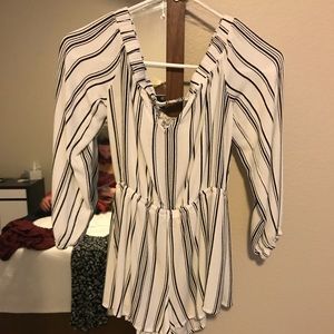 Striped Romper